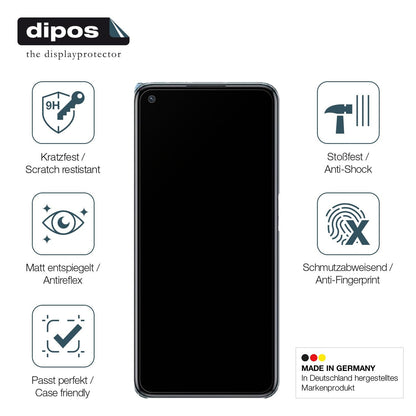 2x Screen Protector for Oppo K10 5G matte Flexible Glass 9H dipos