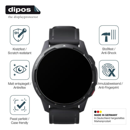 2x Screen Protector for Xiaomi Watch S1 Active matte Flexible Glass 9H dipos