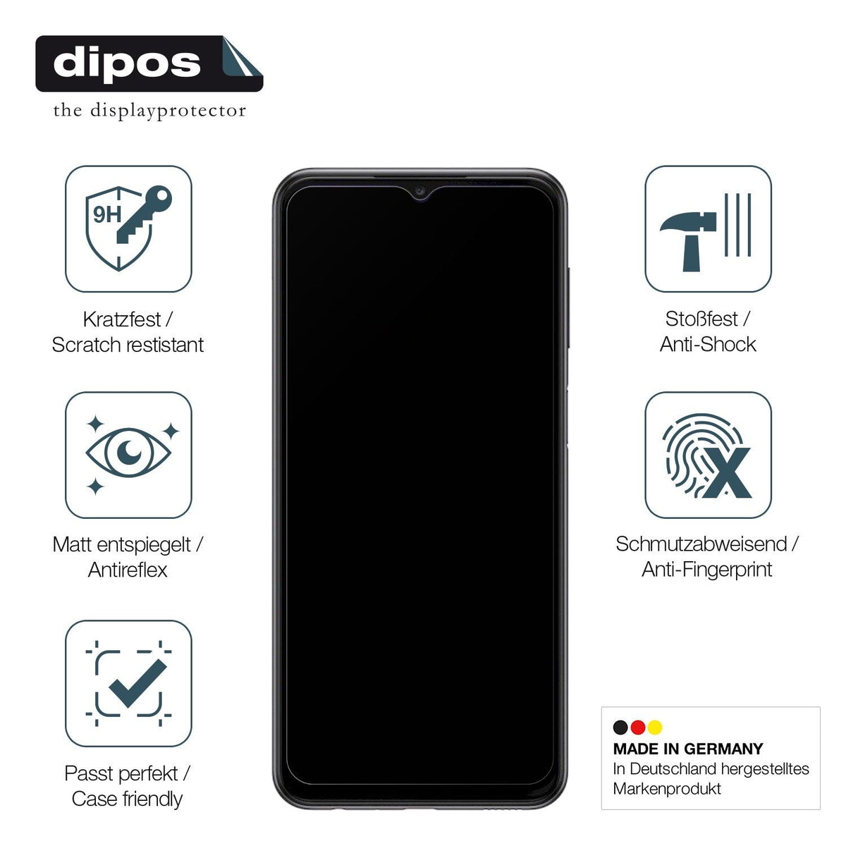 Screen Protector for Samsung Galaxy A23 matte Flexible Glass 9H dipos