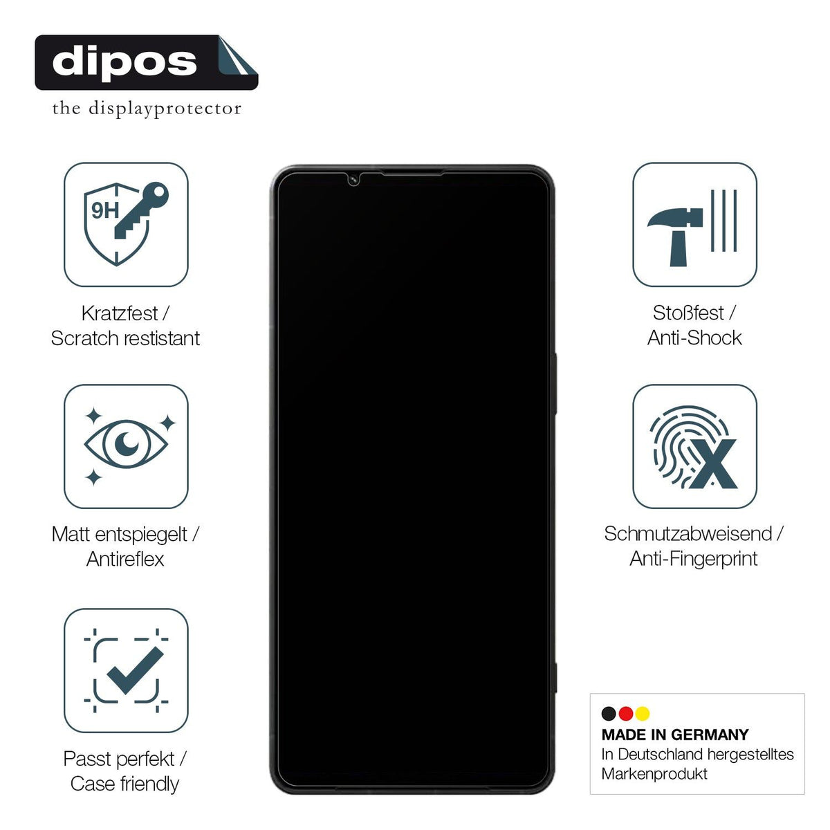 dipos 2x 9H Matte Screen Protector for Sony Xperia 1 VI