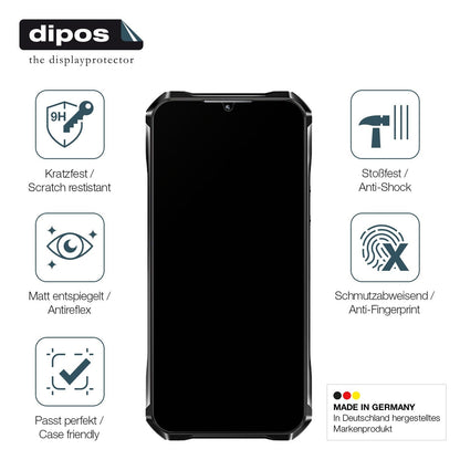 2x Screen Protector for Oukitel WP33 Pro matte Flexible Glass 9H dipos