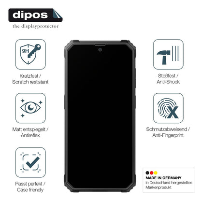 2x Screen Protector for Blackview BV4800 matte Flexible Glass 9H dipos