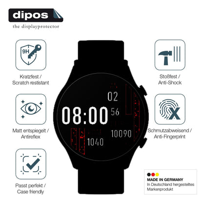 2x Screen Protector for Kieslect Calling Watch KR Pro matte Flexible Glass 9H