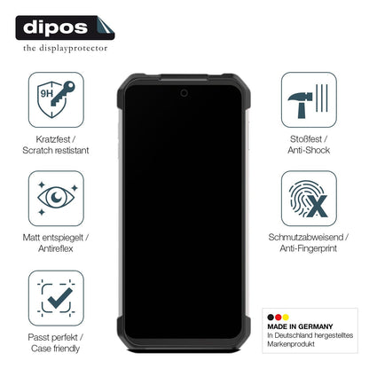 2x Screen Protector for 8849 Tank 3 Outdoor matte Flexible Glass 9H dipos