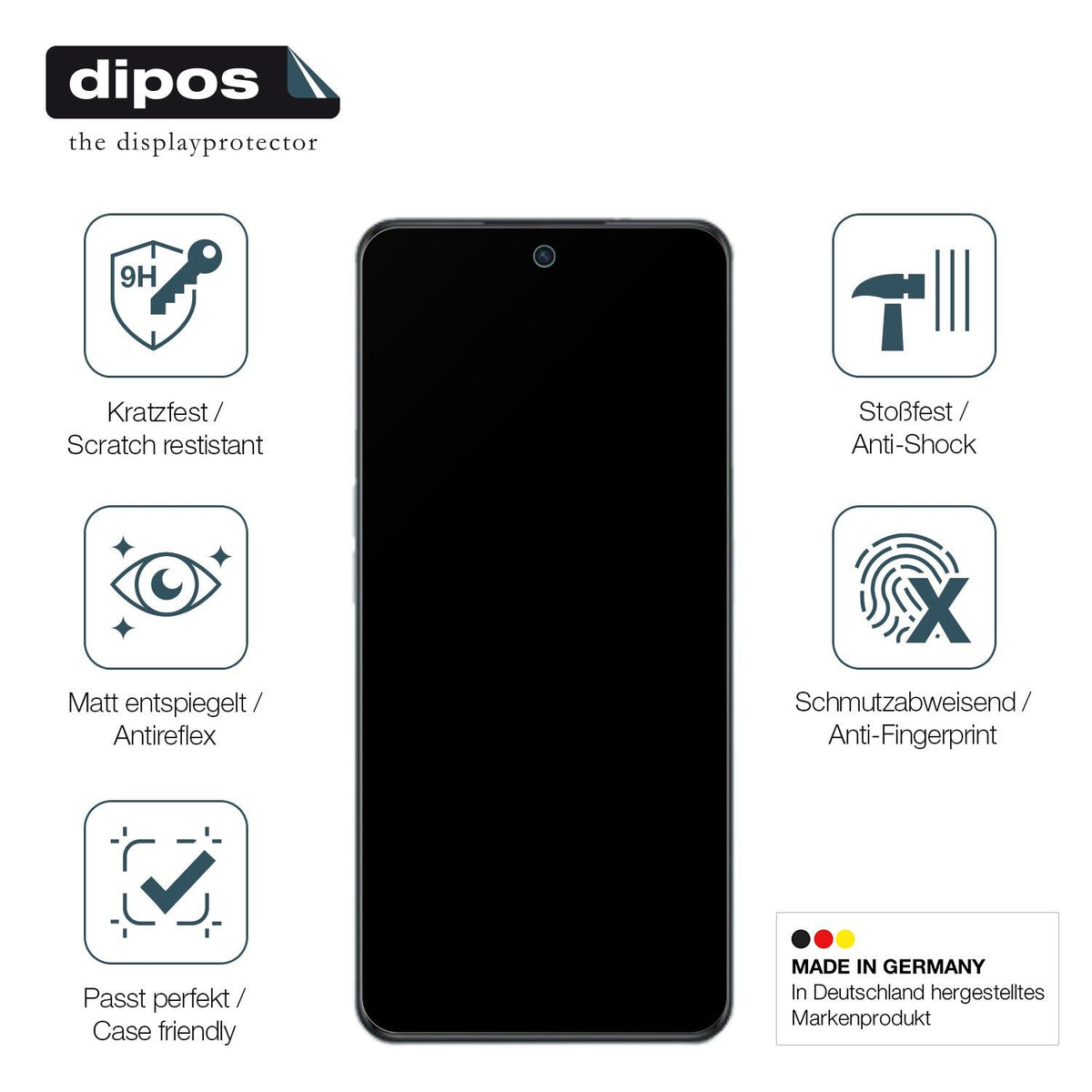2x Screen Protector for Oppo A98 5G matte Flexible Glass 9H dipos