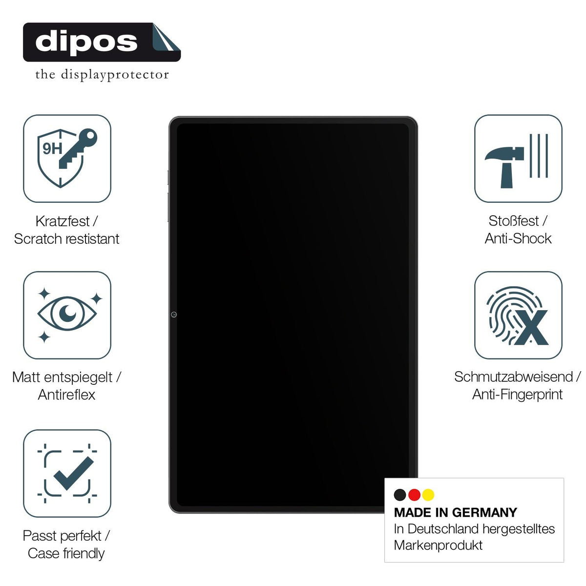 2x Screen Protector for Teclast T50 Max matte Flexible Glass 9H dipos