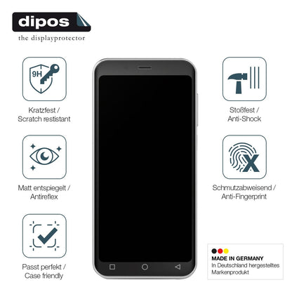2x Screen Protector for emporiaSMART 5 mini matte Flexible Glass 9H dipos
