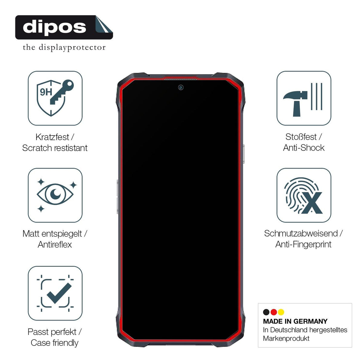 2x Screen Protector for Hotwav T7 matte Flexible Glass 9H dipos