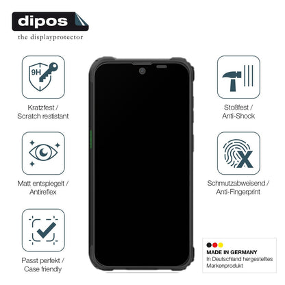 2x Screen Protector for Blackview BV5300 Plus matte Flexible Glass 9H dipos