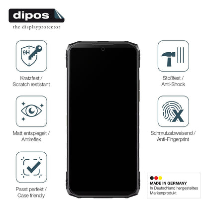 2x Screen Protector for Doogee Blade 10 Pro matte Flexible Glass 9H dipos