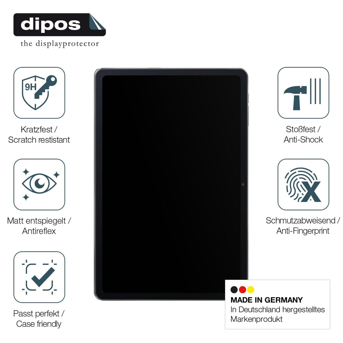 2x Screen Protector for Oscal Pad 50 matte Flexible Glass 9H dipos