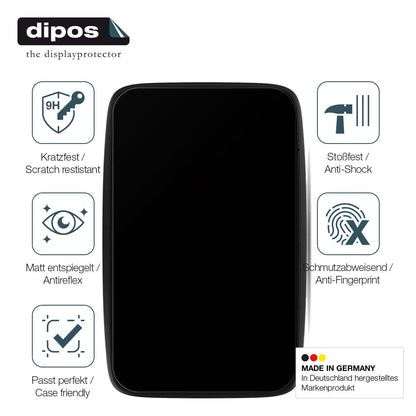 2x Screen Protector for TomTom Go Expert Plus 7 matte Flexible Glass 9H dipos