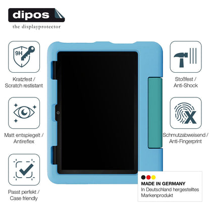 2x Screen Protector for Amazon Fire HD 8 Kids 2024 matte Flexible Glass 9H dipos