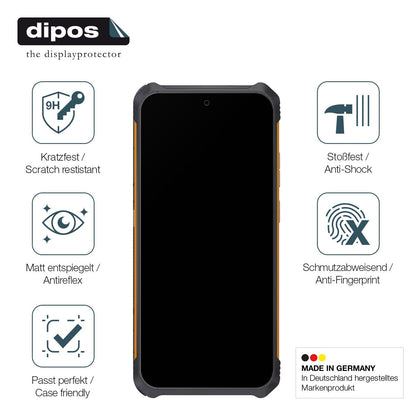 2x Screen Protector for Cubot KingKong ES matte Flexible Glass 9H dipos