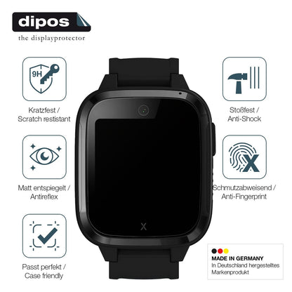 2x Screen Protector for XPLORA Kidzi Smartwatch matte Flexible Glass 9H dipos