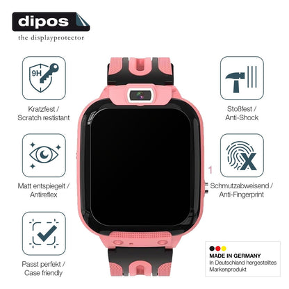 2x Screen Protector for Clleylise Kinder Smartwatch matte Flexible Glass 9H