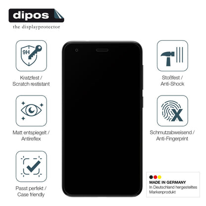 2x Screen Protector for ZTE Blade A35 Lite matte Flexible Glass 9H dipos