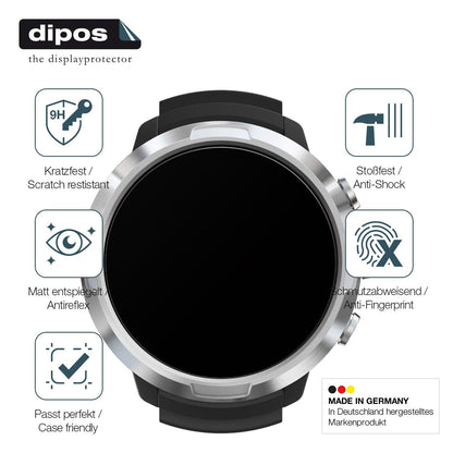 2x Screen Protector for Suunto D5 Tauchcomputer matte Flexible Glass 9H dipos