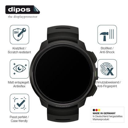 2x Screen Protector for Suunto Ocean matte Flexible Glass 9H dipos