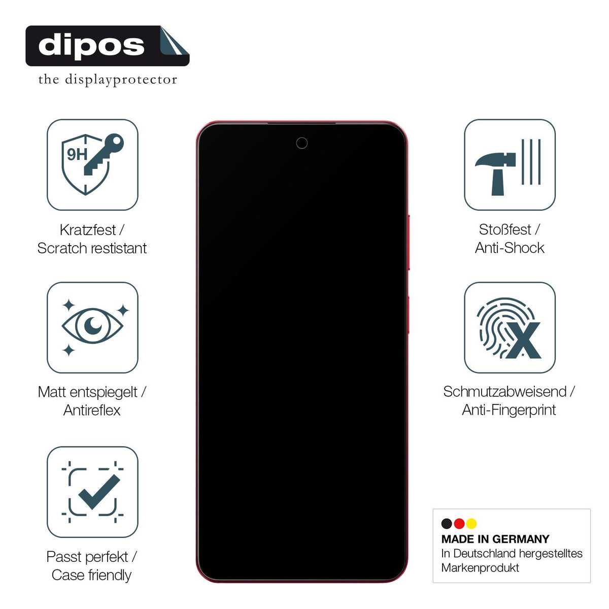 2x Screen Protector for Realme V60 Pro matte Flexible Glass 9H dipos