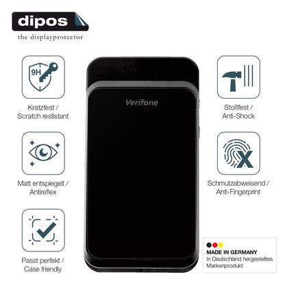 2x Screen Protector for Verifone e280s matte Flexible Glass 9H dipos