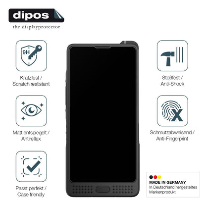 2x Screen Protector for Sonim XP10 matte Flexible Glass 9H dipos