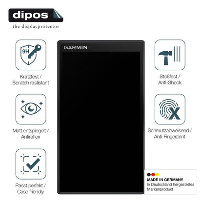 2x Screen Protector for Garmin DriveSmart 66 matte Flexible Glass 9H dipos