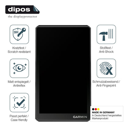 2x Screen Protector for Garmin zumo XT2 matte Flexible Glass 9H dipos