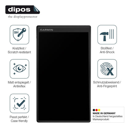 2x Screen Protector for Garmin DriveSmart 55 matte Flexible Glass 9H dipos