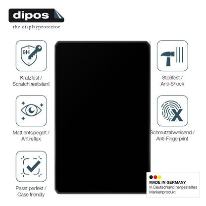 2x Screen Protector for Garmin dezl LGV820 matte Flexible Glass 9H dipos