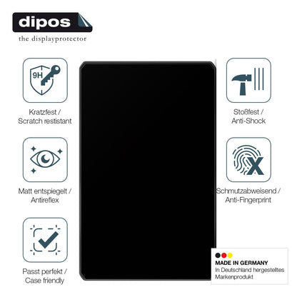 2x Screen Protector for Garmin Camper 1090 matte Flexible Glass 9H dipos