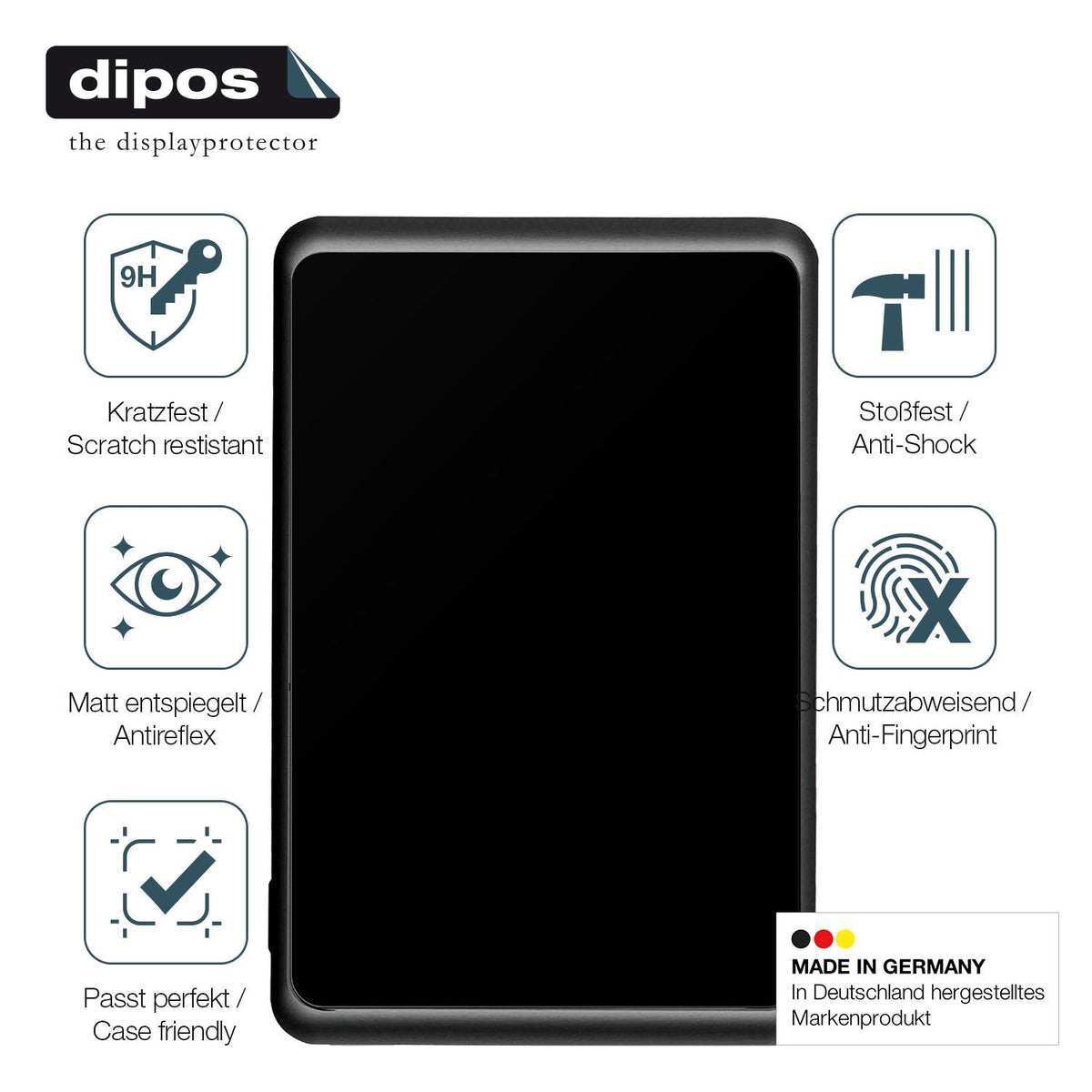 2x Screen Protector for Snooper Truckmate 6900 matte Flexible Glass 9H dipos