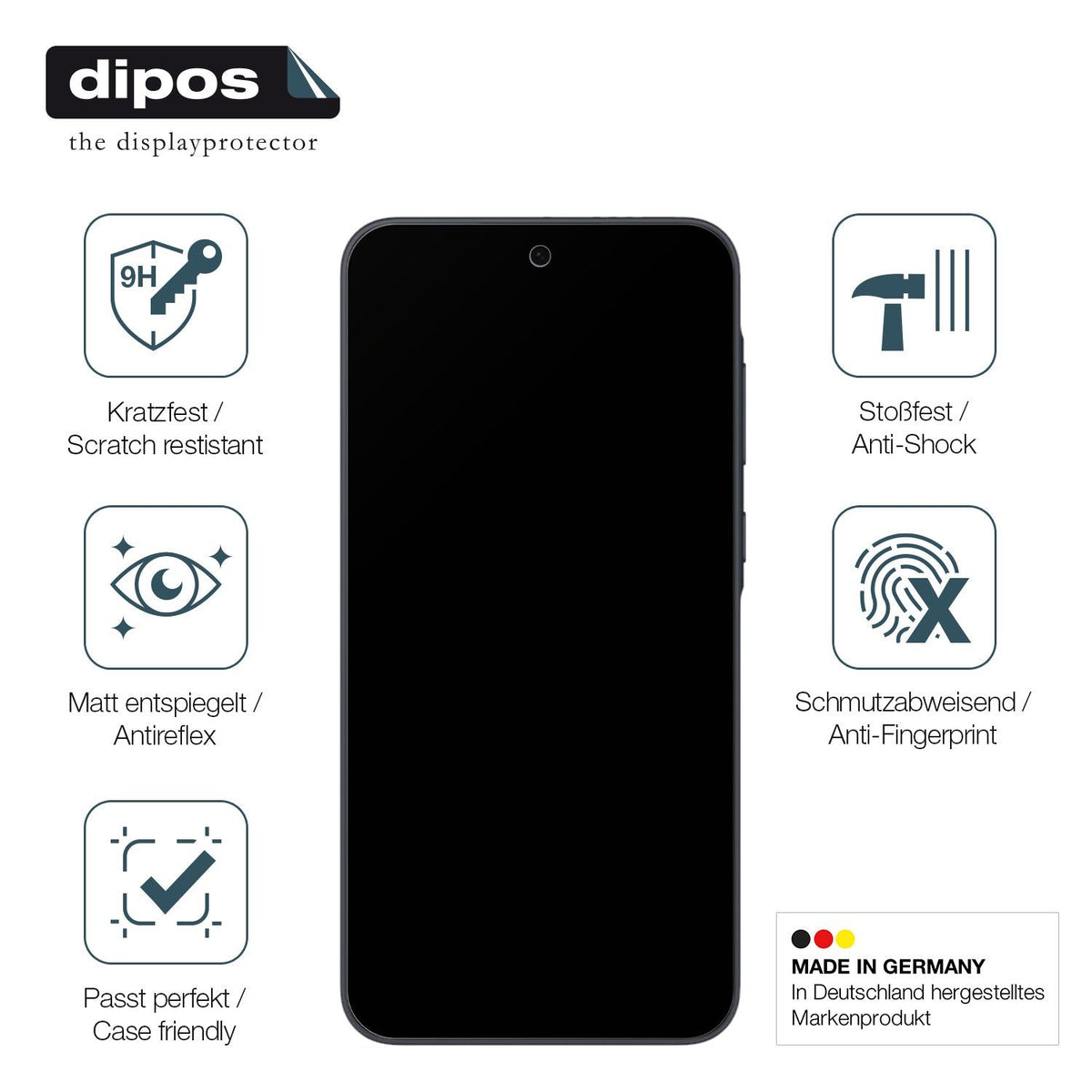 2x Screen Protector for Samsung Galaxy A56 5G matte Flexible Glass 9H dipos