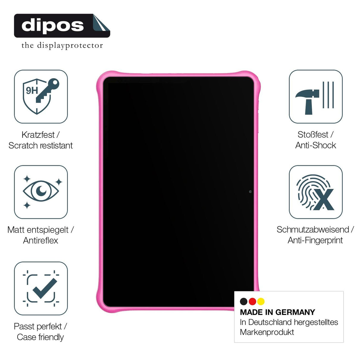 2x Screen Protector for Blackview Tab30 Kids Tablet matte Flexible Glass 9H