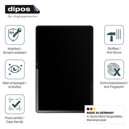 2x Screen Protector for SKYEGG Tablet 10 Zoll matte Flexible Glass 9H dipos