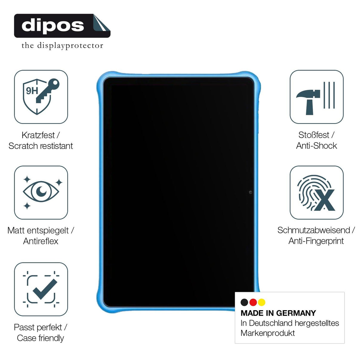 2x Screen Protector for Blackview Tab A6 Kids matte Flexible Glass 9H dipos