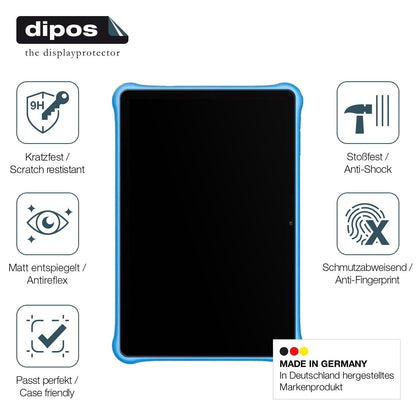 2x Screen Protector for Blackview Tab A6 Kids matte Flexible Glass 9H dipos