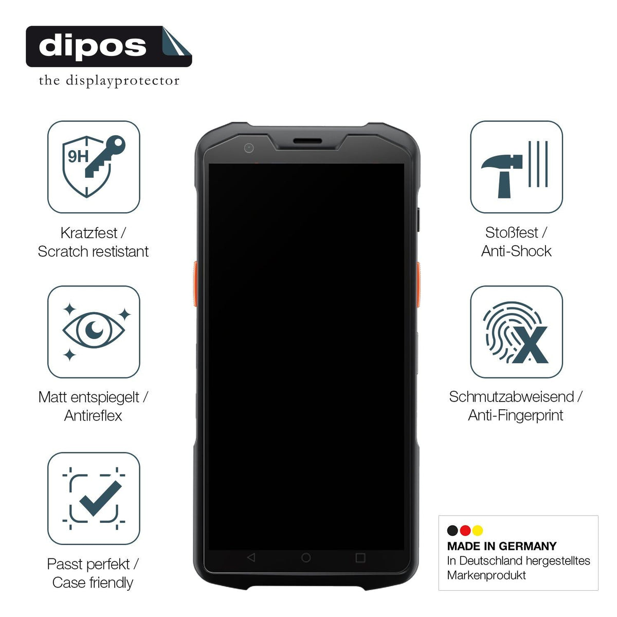 2x Screen Protector for sunmi L2s Pro matte Flexible Glass 9H dipos