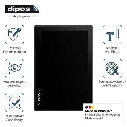 2x Screen Protector for Garmin Drive 53 matte Flexible Glass 9H dipos