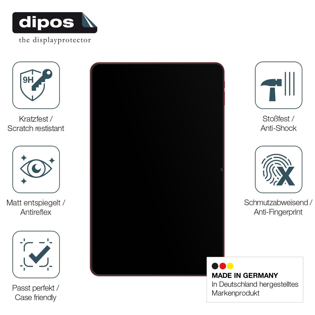 2x Screen Protector for Teclast T60AI matte Flexible Glass 9H dipos