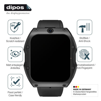 2x Screen Protector for Rogbid Model X Smartwatch matte Flexible Glass 9H dipos