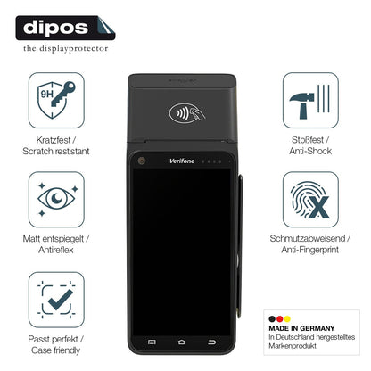 2x Screen Protector for Verifone T650p matte Flexible Glass 9H dipos