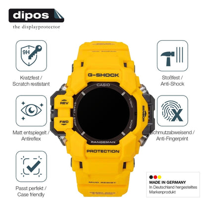 2x Screen Protector for Casio G-Shock GPR H1000 matte Flexible Glass 9H dipos