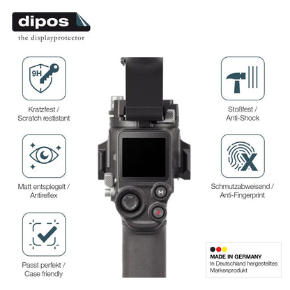 2x Screen Protector for DJI RS 4 matte Flexible Glass 9H dipos