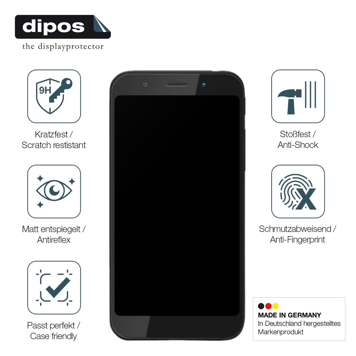 2x Screen Protector for Shift Shift5me matte Flexible Glass 9H dipos