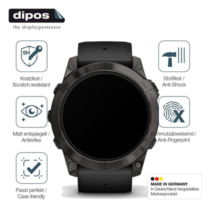 2x Screen Protector for Garmin Epix Pro Gen 2 47mm matte Flexible Glass 9H dipos
