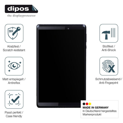 2x Screen Protector for C idea cm826-2 8 Zoll matte Flexible Glass 9H dipos