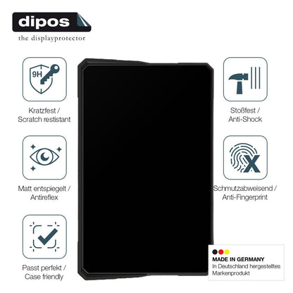 2x Screen Protector for Carpuride W702H matte Flexible Glass 9H dipos