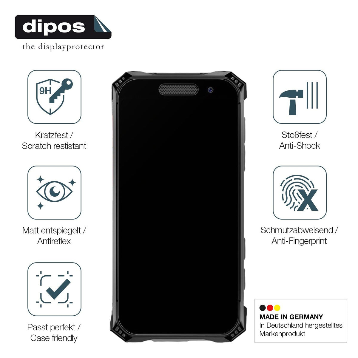 2x Screen Protector for Soyes S10 Max matte Flexible Glass 9H dipos