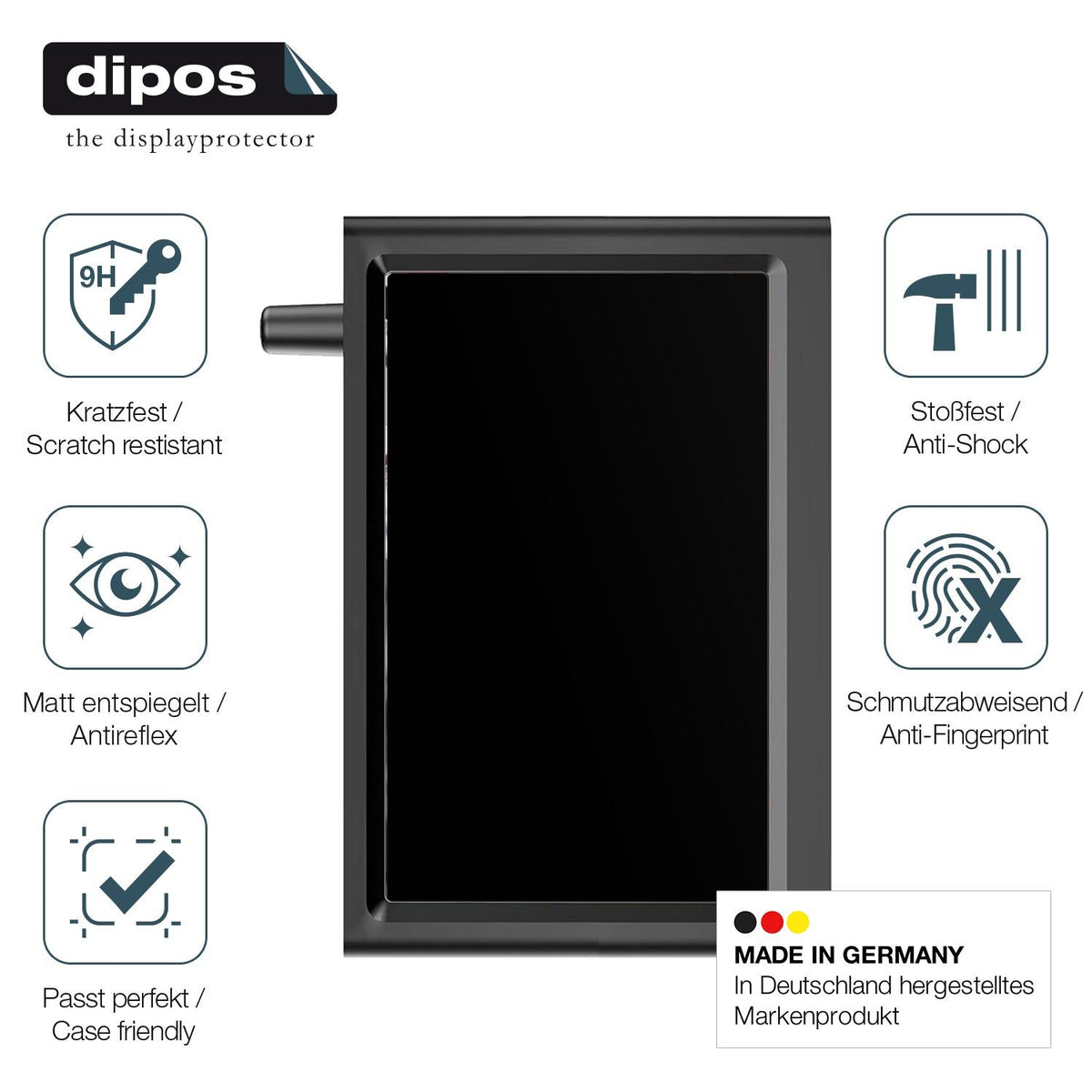 2x Screen Protector for AUTO-VOX Solar1PRO matte Flexible Glass 9H dipos